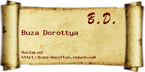 Buza Dorottya névjegykártya